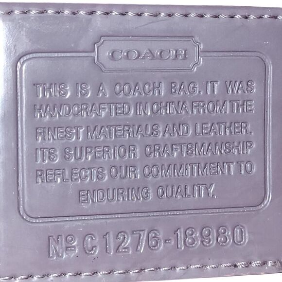 Coach 2012 Poppy Gray & Silver Metallic Signature Jacquard Crossbody Bag 12 x 8" - Picture 2 of 15